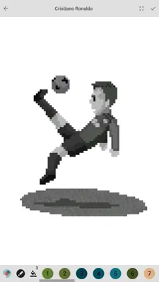 Pixel football logos  Sandbox color by numbers android App screenshot 4